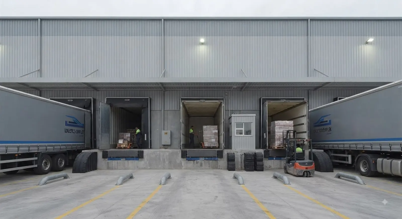 The yard and forklift fleet